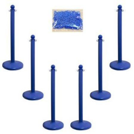 ACCUFORM MEDIUM DUTY STANCHION POSTS COLOR PRC209BU PRC209BU